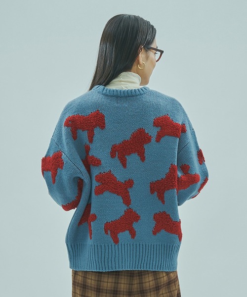 ROSE BUD（ローズバッド） ニット セーター MOTIF JACQUARD KNIT