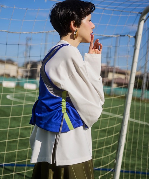 OMMO（オーエムエムオー） tシャツ TUCK LONG SLEEVE TOP レディース
