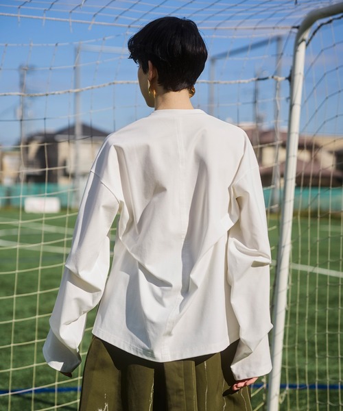 トップス ommo OMMO（オーエムエムオー） tシャツ TUCK LONG SLEEVE TOP レディース