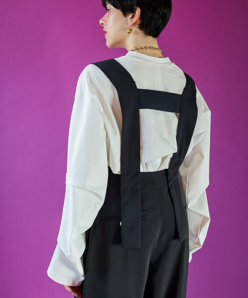 OMMO（オーエムエムオー） tシャツ TUCK LONG SLEEVE TOP レディース
