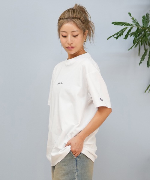 「NEW ERA」 半袖Tシャツ L ブラック レディース_画像4