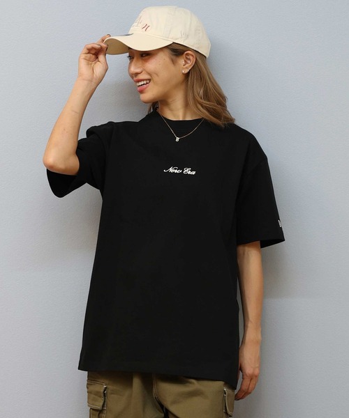 「NEW ERA」 半袖Tシャツ L ブラック レディース_画像8