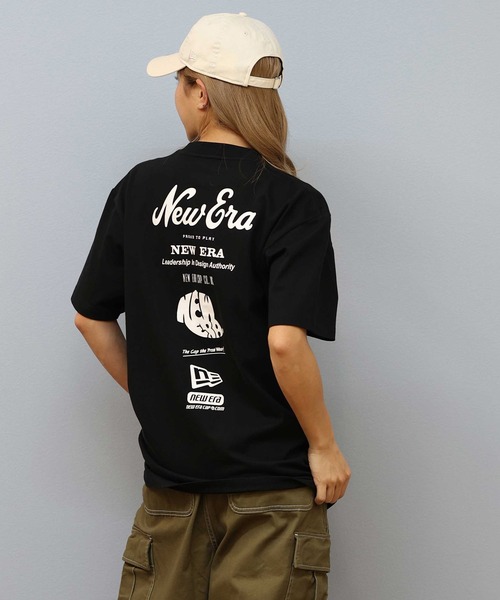 「NEW ERA」 半袖Tシャツ L ブラック レディース_画像9