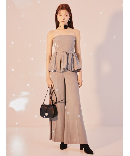 「SNIDEL」 セットアップ 0 ピンクベージュ レディース_画像3