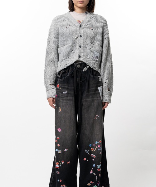 カーディガン Sun Faded Like Knit Cardigan レディースの画像