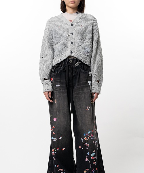 カーディガン Sun Faded Like Knit Cardigan レディースの画像