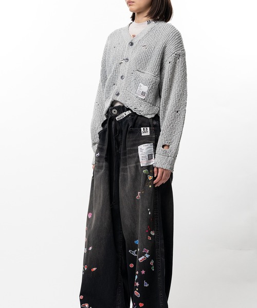 カーディガン Sun Faded Like Knit Cardigan レディースの画像