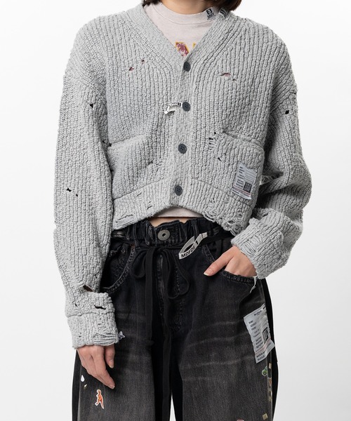 カーディガン Sun Faded Like Knit Cardigan レディースの画像