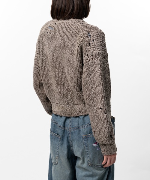 カーディガン Sun Faded Like Knit Cardigan レディースの画像