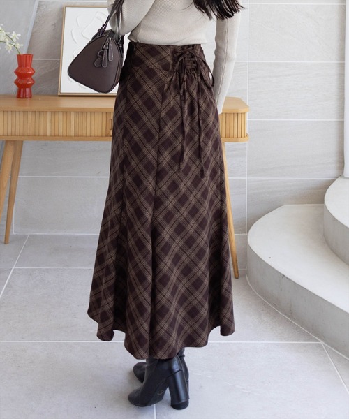 CLEAR BASIC ロングスカート - ブラウン レディース : ZOZOTOWN Yahoo