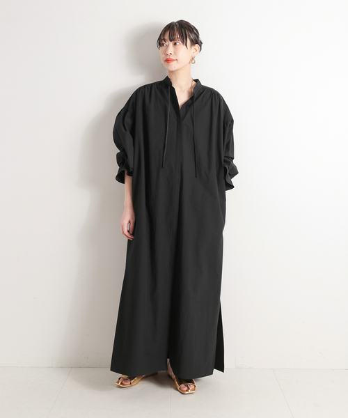 「CITYSHOP」 長袖ワンピース 38 ブラック レディース_画像3