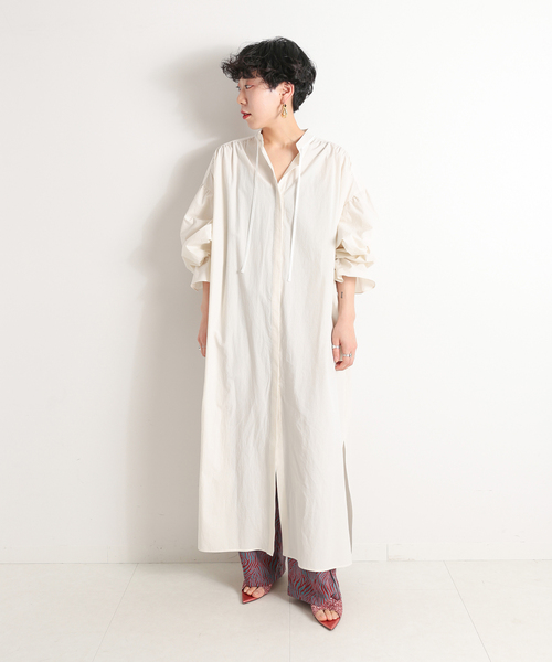 「CITYSHOP」 長袖ワンピース 38 ブラック レディース_画像6