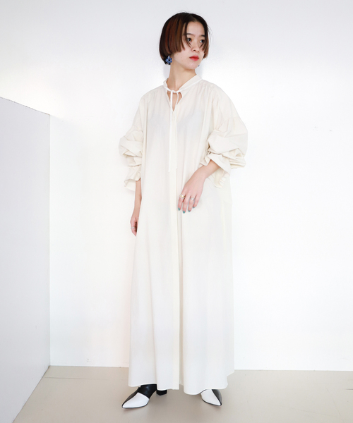 「CITYSHOP」 長袖ワンピース 38 ブラック レディース_画像7