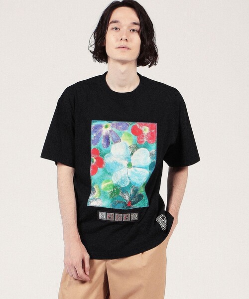 「CABaN」 半袖Tシャツ M ブラック系その他 メンズ_画像2