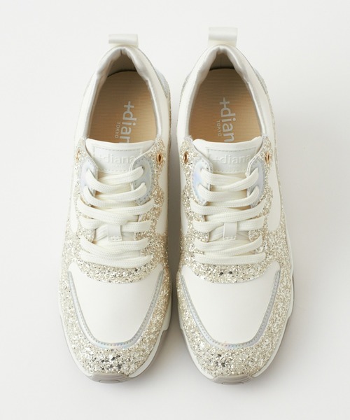「+diana」 ローカットスニーカー 24.5cm ブラック レディース_画像6