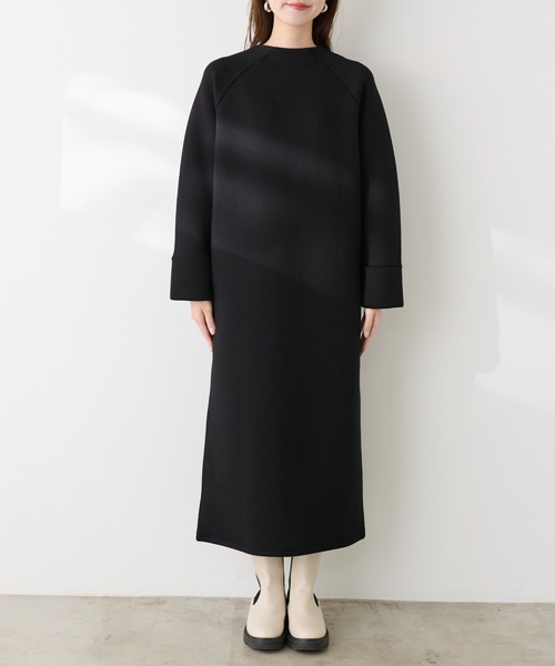 「natural couture」 長袖ワンピース FREE オフホワイト レディース_画像6