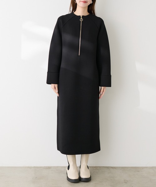 「natural couture」 長袖ワンピース FREE オフホワイト レディース_画像8