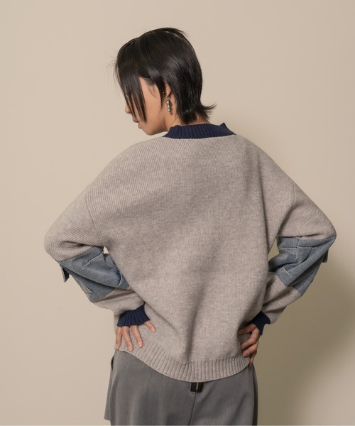 「DOLLUPOOPS」 長袖カットソー 38 チャコールグレー レディース_画像3