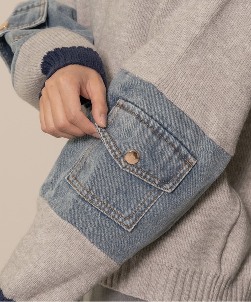 「DOLLUPOOPS」 長袖カットソー 38 チャコールグレー レディース_画像7