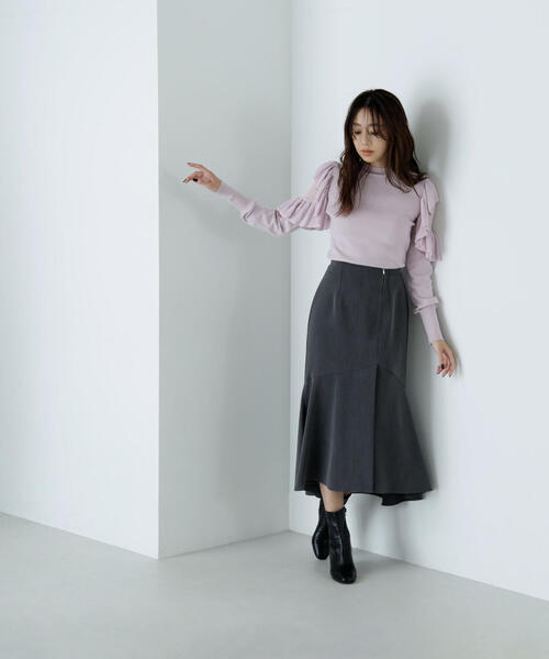 「NATURAL BEAUTY BASIC」 スカート MEDIUM オレンジ レディース_画像5