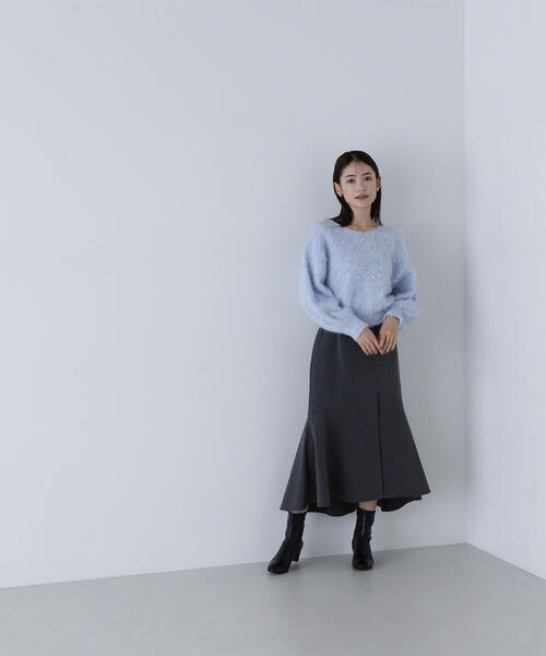 「NATURAL BEAUTY BASIC」 スカート MEDIUM オレンジ レディース_画像6