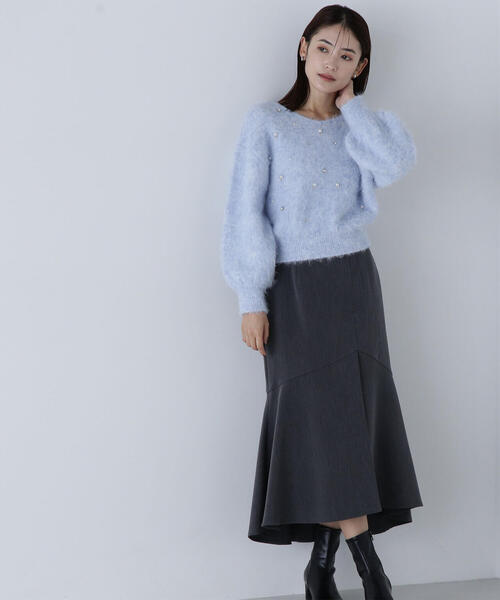 「NATURAL BEAUTY BASIC」 スカート MEDIUM オレンジ レディース_画像7