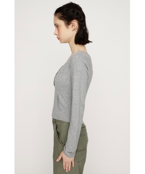 SLY（スライ） tシャツ HENLY NECK TOPS ヘンリーネックトップス 春服
