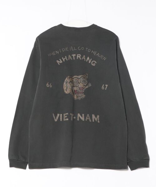 HOUSTON（ヒューストン） tシャツ ピグメントUSコットンロンT（VIETNAM 