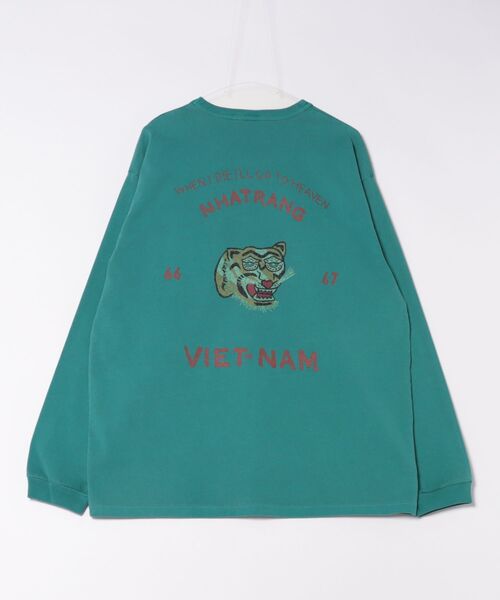 HOUSTON（ヒューストン） tシャツ ピグメントUSコットンロンT（VIETNAM 