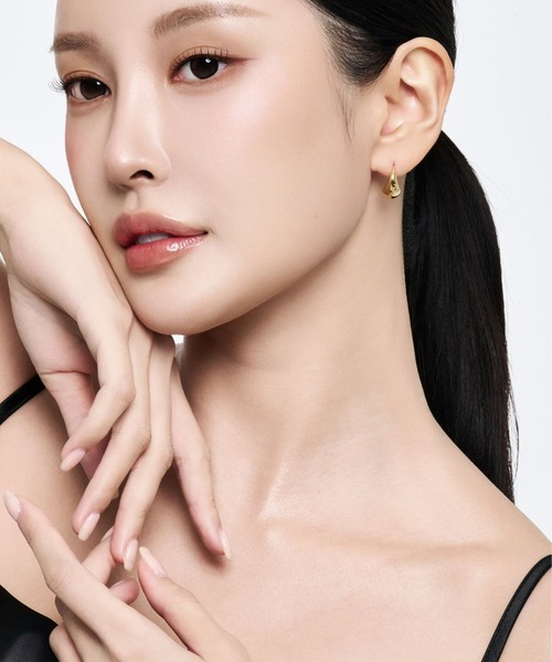 Lyvi ピアス Melt Curve Hoop Pierce / 金属アレルギー対応 レディース