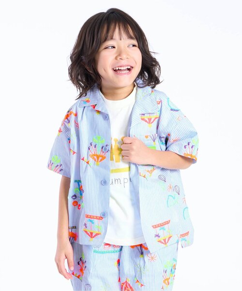 BIT'Z（ビッツ） ブラウス シャツ 遊園地刺繍シャツ キッズ 子供服