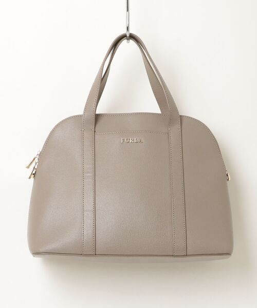 FURLAフルラ　グレー　レザーハンドバッグ FURLA（フルラ） ワンポイントハンドバッグ - グレー レディース