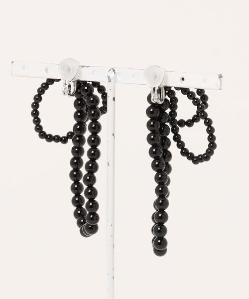 イヤリング 「IRIS 47」fabiana onyx earring/ファビアナ オニキス イヤリング レディースの画像