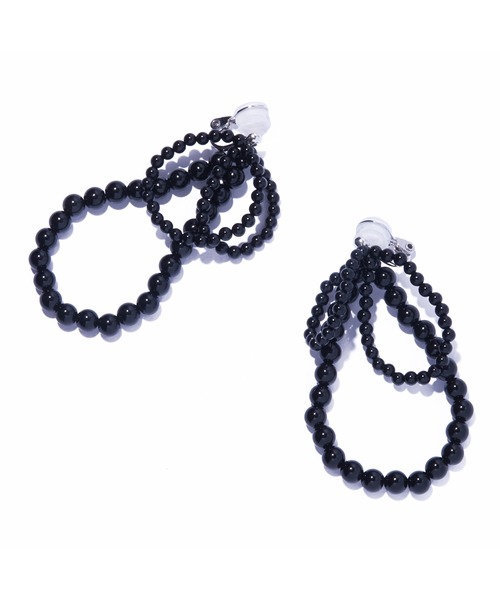 イヤリング 「IRIS 47」fabiana onyx earring/ファビアナ オニキス イヤリング レディースの画像