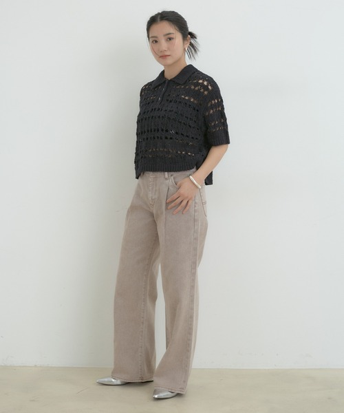 「CIMARRON」 デニムパンツ S ブラウン系その他2 レディース_画像7