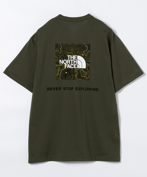 ノースフェイス tシャツ 限定展開 THE NORTH FACE/ザ・ノース・フェイス ショートスリーブバックスクエアトラバースロゴティー（メンズ）の画像