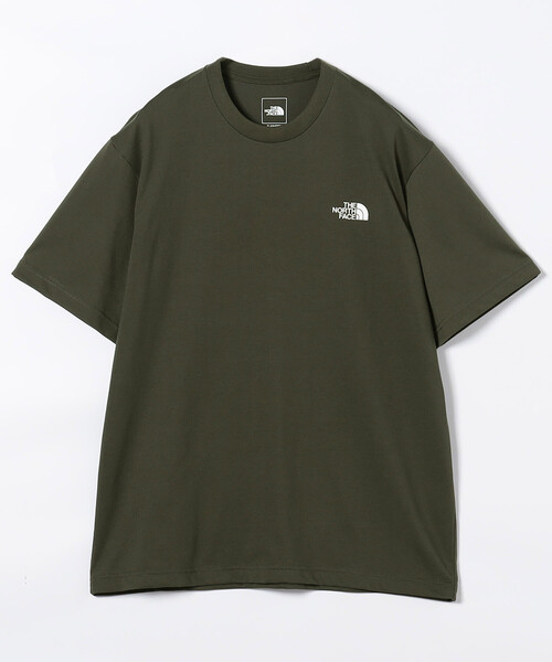 ノースフェイス tシャツ 限定展開 THE NORTH FACE/ザ・ノース・フェイス ショートスリーブバックスクエアトラバースロゴティー（メンズ）の画像