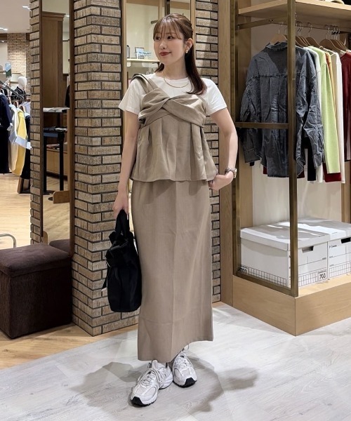 【未使用含む】ハンドメイド ワンピース＆スカート＆ポシェット等8点セット Chez toi（シェトワ） ワンピース 「セットアップ」ビスチェ見え