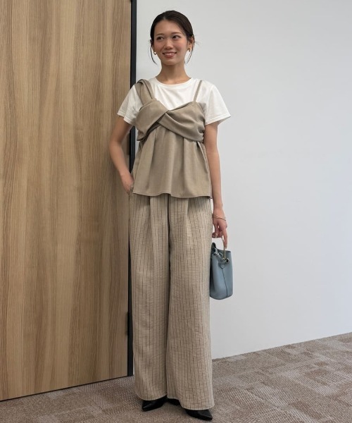 Chez toi（シェトワ） ワンピース 「セットアップ」ビスチェ見え