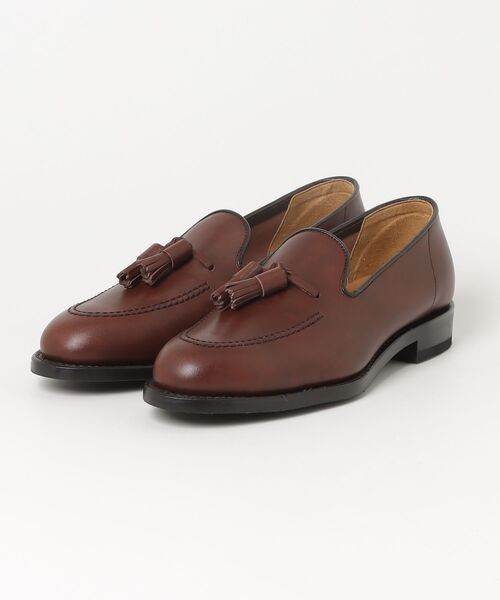 Berwick◇ボックスカーフ/コインローファー/シューツリー付属/UK8/BLK