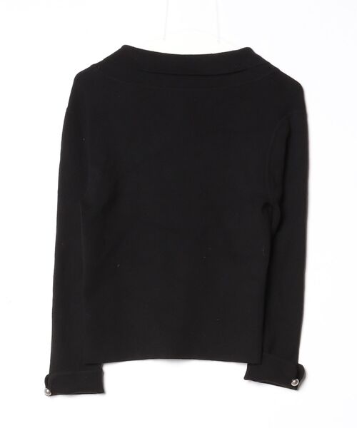 「NINE WEST」 ニットカーディガン S ブラック レディース_画像2