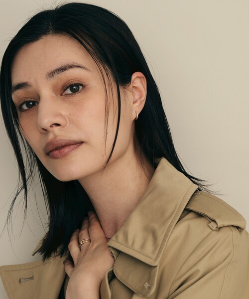 ピアス K10平甲 中折れピアス（YG×WG） レディースの画像