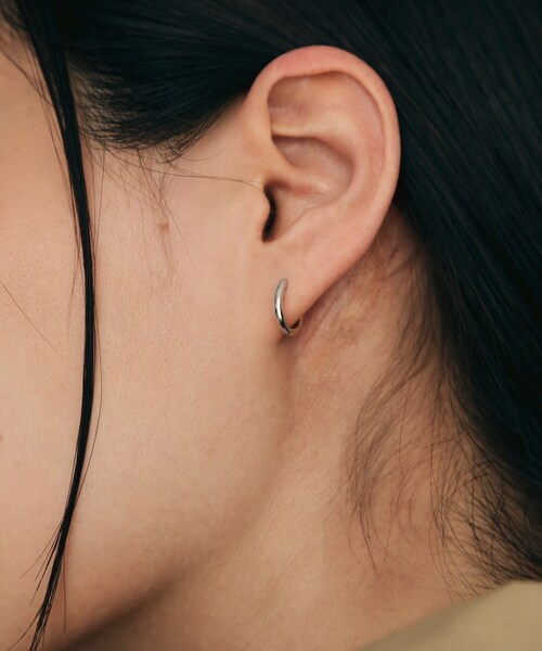 ピアス K10平甲 中折れピアス（YG×WG） レディースの画像