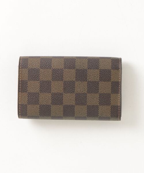 ルイヴィトン 折財布 ポルトフォイユ ダミエ エベヌ トレゾール 茶 2438 LOUIS VUITTON（ルイ・ヴィトン） ダミエ エベヌ ポルトフォイユ