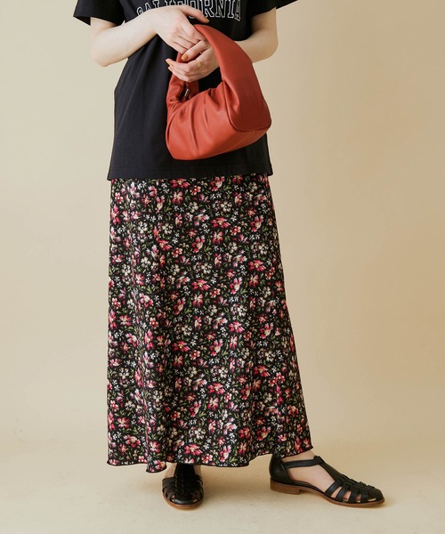 「MADEMOISELLE ROPE'」 ロングスカート 36 ブラック レディース_画像4