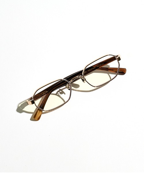 BLANC BE018 度なし GOLD 伊達眼鏡 付属品付き BLANC.. 伊達メガネ メガネ 眼鏡 「BLANC」BE018 メンズ : ZOZOTOWN