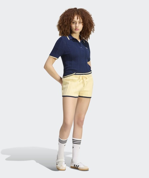adidas（アディダス） ポロシャツ ポロ ケーブル ニット カリ T