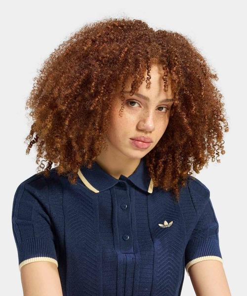 adidas（アディダス） ポロシャツ ポロ ケーブル ニット カリ T