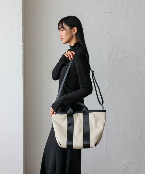 VitaFelice（ヴィータフェリーチェ） トートバッグ マチ広2wayテープ