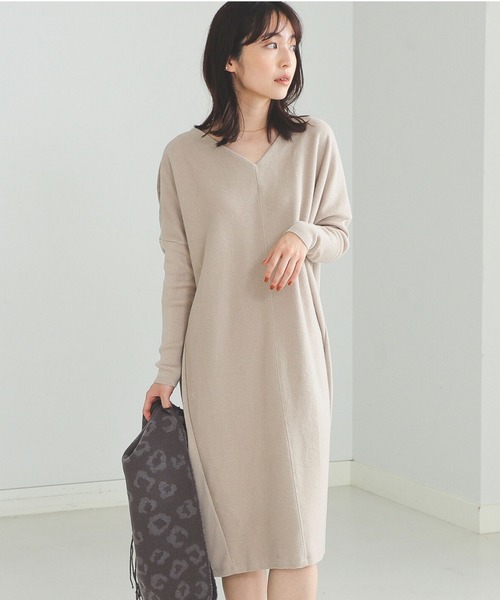 ワンピース Beams Heart 異素材切替 Vネックワンピース Zozotown Paypayモール店 通販 Paypayモール